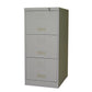 HFC-132B 3-drawer professional steel office filing cabinet in grey, durable metal construction for Foolscap file storage.