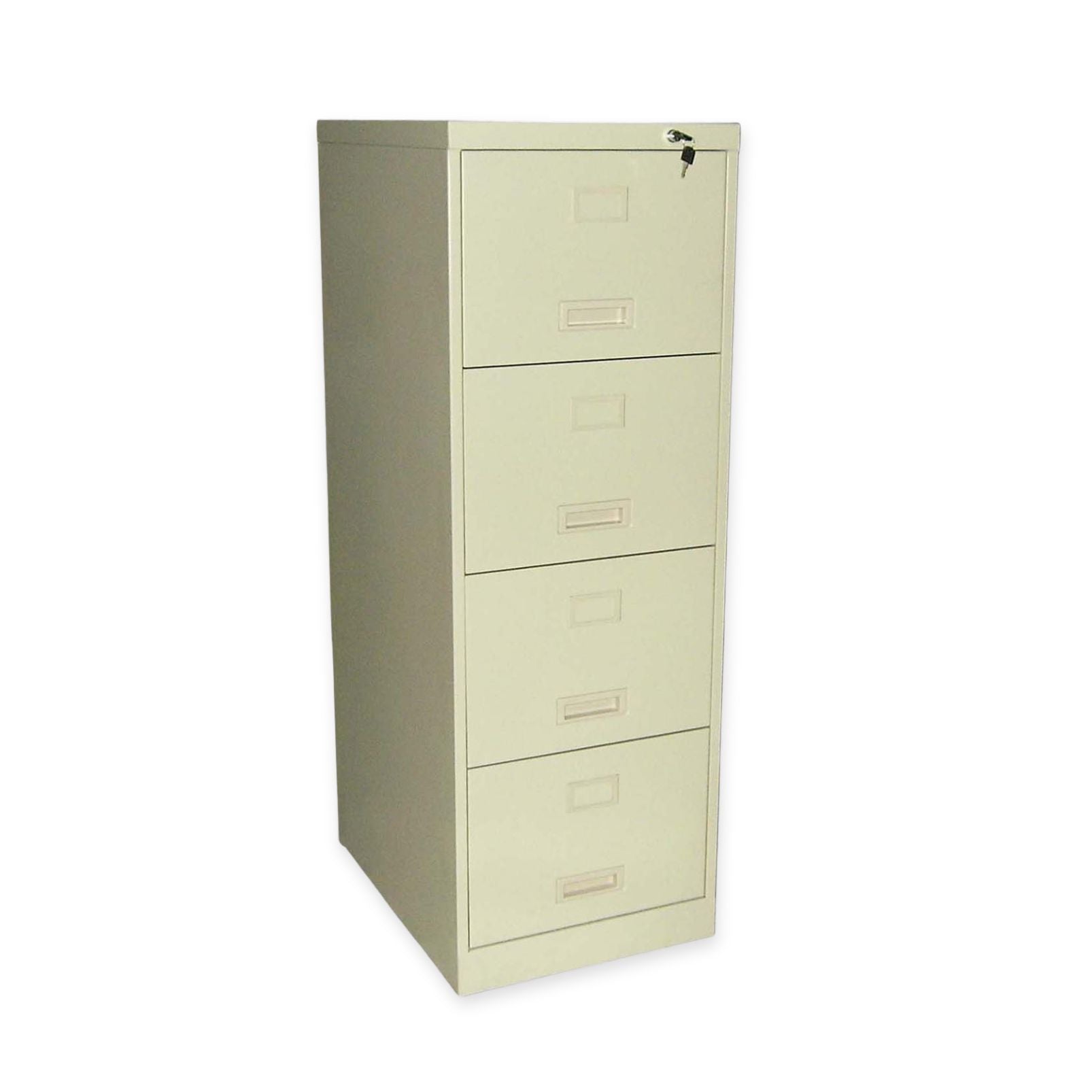 HFC-132C 4-drawer vertical steel filing cabinet, featuring a sleek recessed handle design.