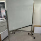 [Display Model] Double-Sided Magnetic Whiteboard with H-Type Chrome Mobile Stand