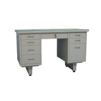 HFD-117 Steel Table with Double Side Pedestal