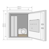YFM/420/FG2 - Yale® Fire Resistant Safe for Documents (Large) - Image 8