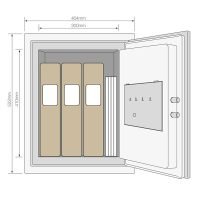 YFM/520/FG2 - Yale® Fire Resistant Safe for Documents (X-Large) - Image 7