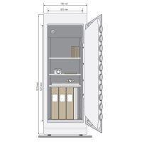 Yale® Elite Safe for Multi-purpose with bottom wheel rollers (Large) - YSELC/1500/B1 - Image 3