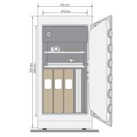 Yale® Elite Safe for Multi-purpose with bottom wheel rollers (Large) - YSELC/900/B1 - Image 3